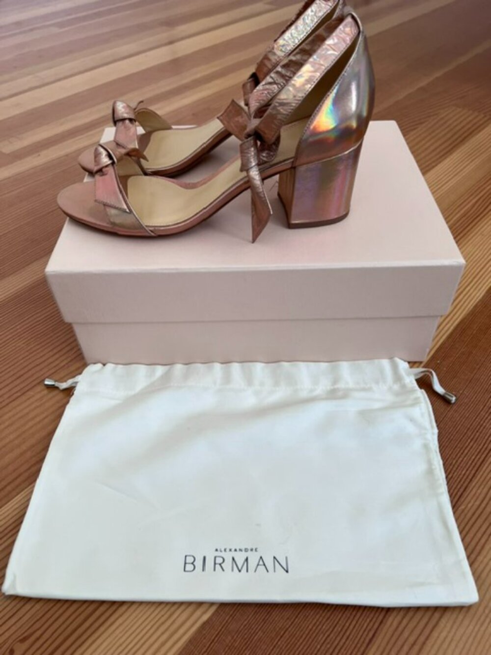 Alexandre Birman Clarita Gold Sandal - NEW!!!